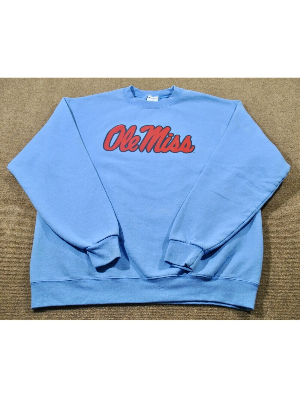 Ole Miss Rebels Champion Brand Blue NCAA Football Sweatshirt Size Large